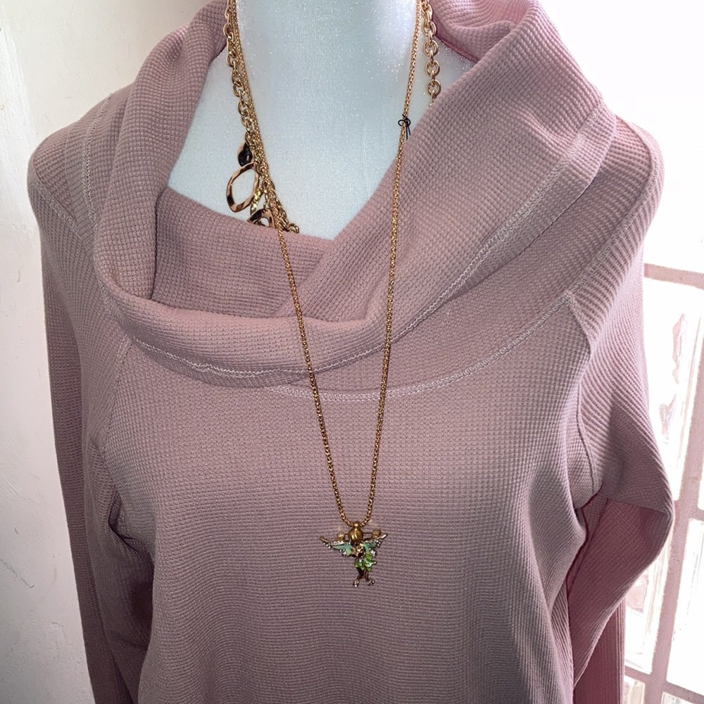 New 🆕NWT Suzanne Betro Rose colored Long sleeved with cowl neck. Gorgeous!